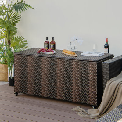 Costway 96 Gallon Water Resistant Deck Box by Costway