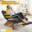     Fauteuil d'appoint sans accoudoirs avec repose-pieds réglable, méridienne avec dossier réglable, fauteuil de lecture pour salle de lecture, salon, appartement, bureau-gris-1650005421