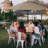 9FT Solar Powered Patio Umbrella with 32 LED Lights & Push Button Tilt & Crank Lift System for Garden/Lawn/Deck,Tan
