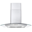 Cosmo 30 in. Vista Collection Ducted Wall Mount Range Hood, Button Controls, LED Lights, Permanent Filters, Stainless Steel