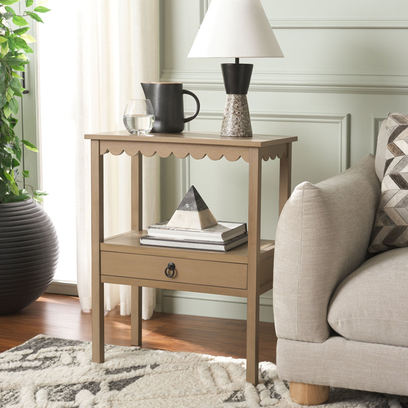Table d'appoint Branden, Brun