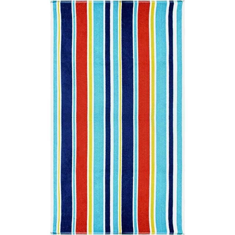 Serviette de plage surdimensionnée 100% coton Makenna, Multicolore