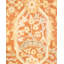 Tapis unique noué à la main orange / beige / vert Oakhur de conception unique 6 pi 2 po x 8 pi 10 po Oakhur