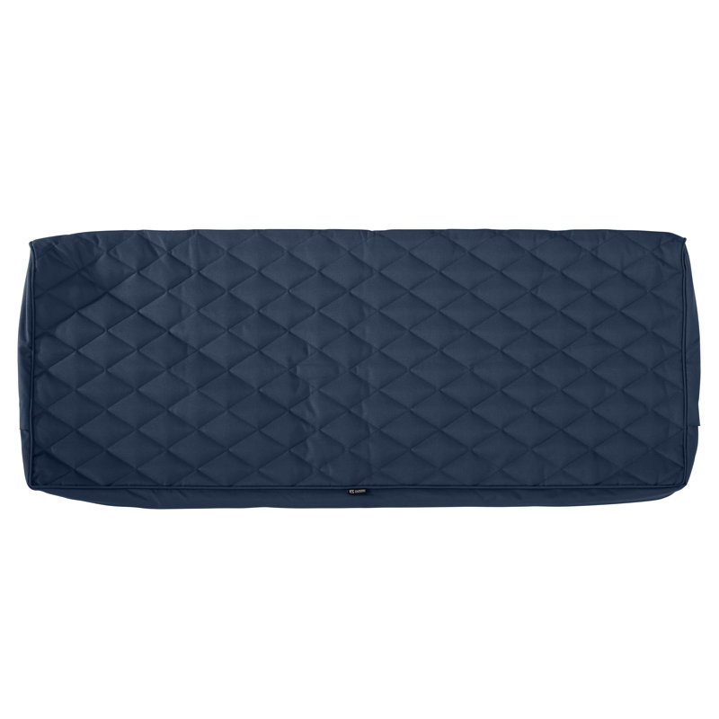 Ayvion Outdoor 3'' Bench Cushion Cover, 3" H x 48" W x 18" D, Navy