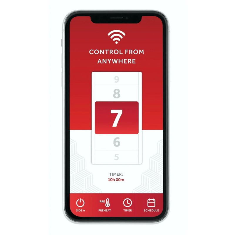 Sunbeam Full Size Electric Mattress Pad With Digital Controller And Wi-fi Connectivity – Comfortslim Technology For Adjustable Heating And Smart Control