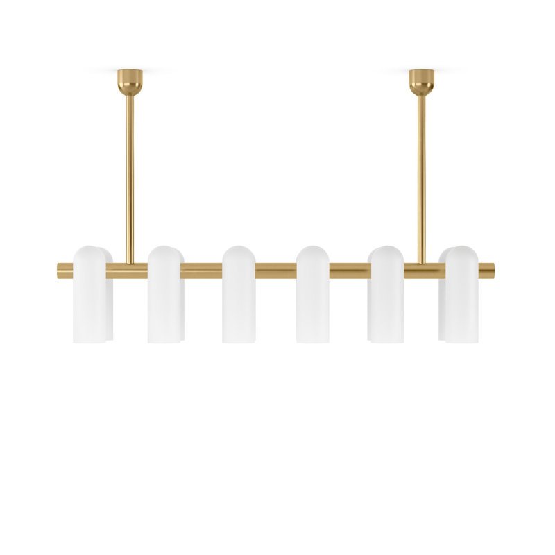 Odyssey 12 - Light Chandelier, Burnished Brass