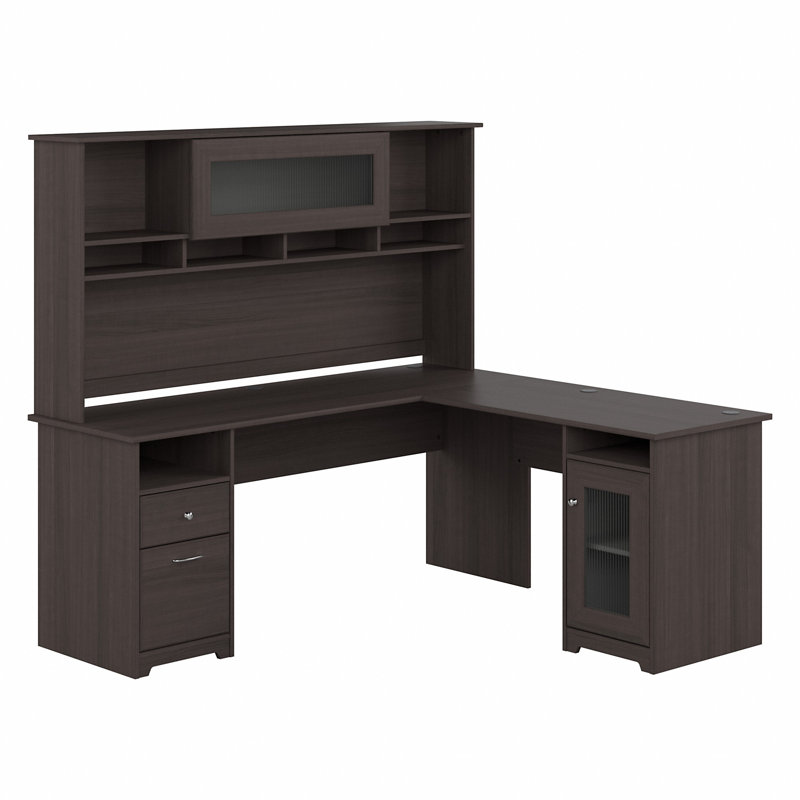 Paelynn 72'' Desk, 66.3" H x 71.69" W x 68.5" D, Black