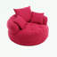 Canapé simple en chenille avec coussins-276592524
