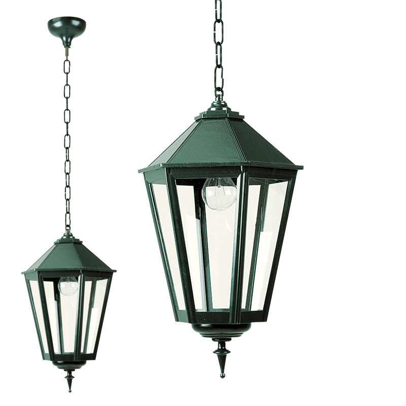 Oakleaf 1 - Light Green Lantern Pendant