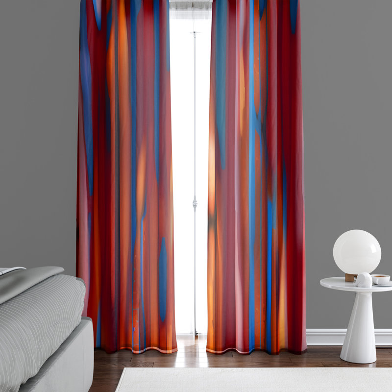 Paire de rideaux semi-transparents en polyester Albiona, L 20 po x L 61 po