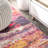 Lasley Contemporary POP Modern Abstract Brushstroke Pink/Cream Rug-1744167649
