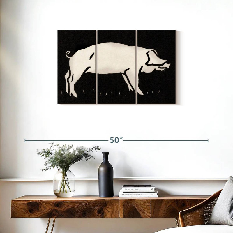 Pig 1923, 20" H x 33" W