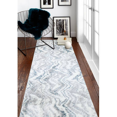 Dannyell Rectangle Checkered Machine Woven Polyester Area Rug in Light Gray/White Latitude Run Rug Size: Rectangle 6'7 x 9