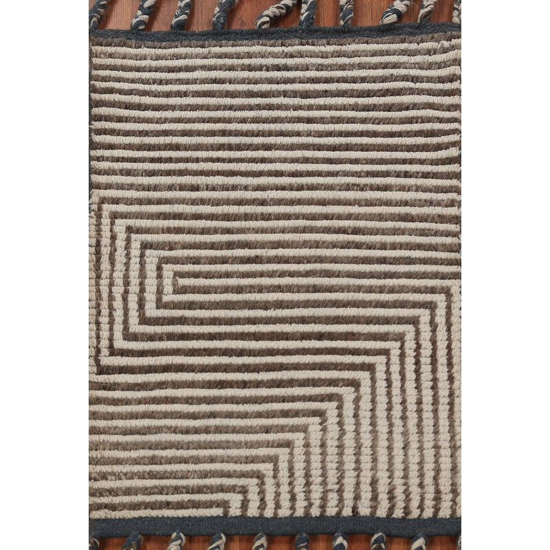 Handmade Wool Moroccan Modern Accent Rug 2x3