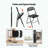 4 Pack Folding Chairs with Padded Cushion