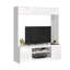  63"W Wall Unit Entertainment Centre With Power Outlets & Adjustable Storage Cabinet-499826690