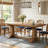 Vienna 78" Reclaimed Pine Wood Dining Table