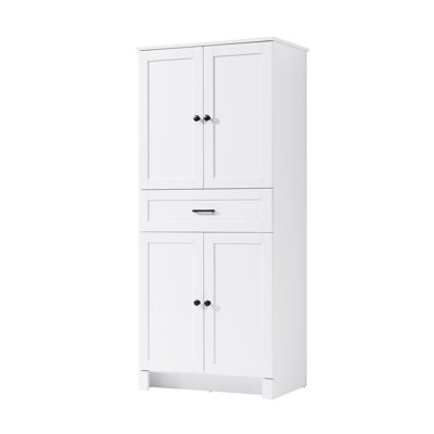 28 Inch Bath Storage Cabinet  in White