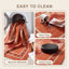 Tapis Mulberry2 moderne à l'aquarelle abstraite orange, rouge et crème, lavable en machine, antidérapant, à poils courts, pour l'intérieur et l'extérieur, adapté aux animaux domestiques, idéal pour le salon, la chambre, la salle à manger, l'entrée, le corridor ou le bureau.-1599122604