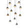 Grapes 12 - Light LED Cluster Pendant