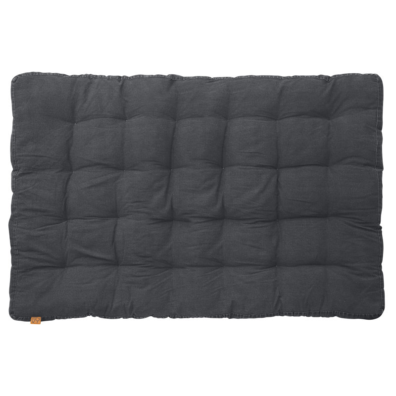 Seat Cushion, Black, 12cm H x 60cm W x 80cm D