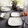 Gibson Home Everyday Square 12 Piece Dinnerware Set, Service for 4