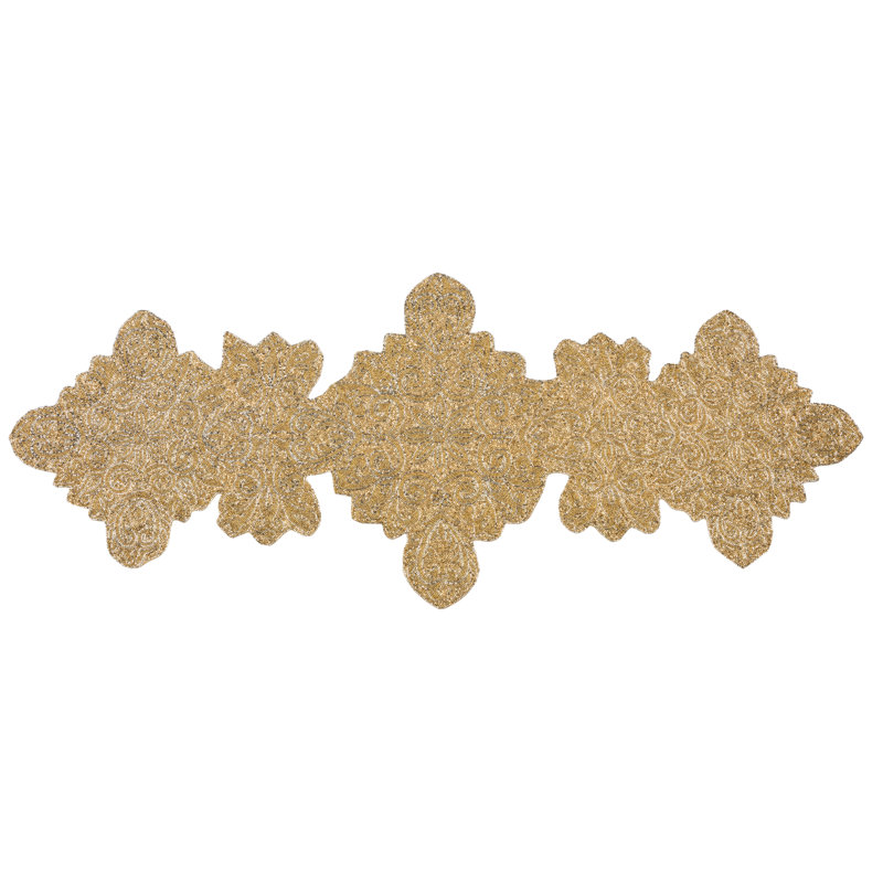 Large Gold Framed Flower Runner