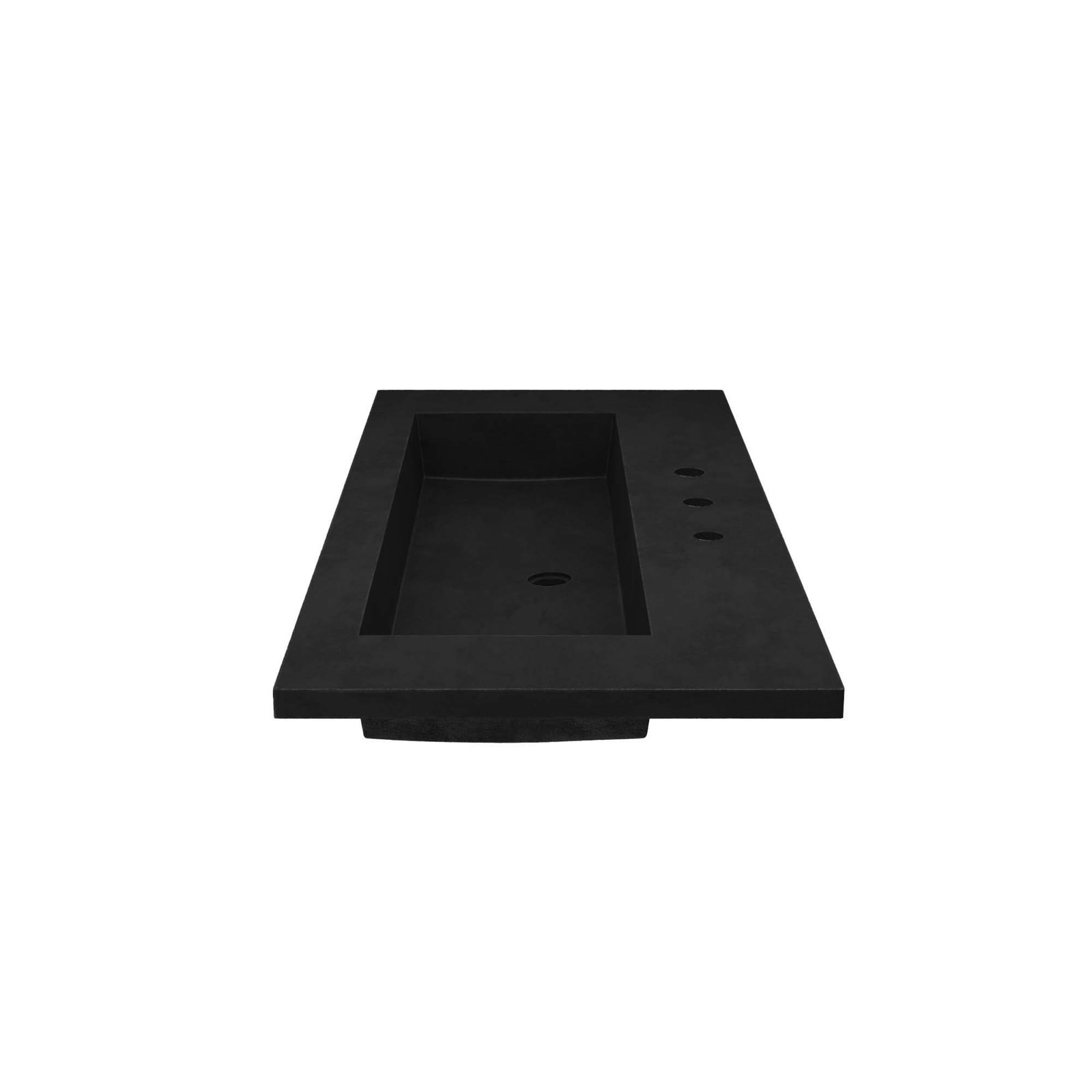 NativeStone Capistrano Vanity Top with Sink, 8" Centers, Charcoal