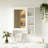 Mirror Cabinet with Adjustable Shelves and Tower Bar-1233860672