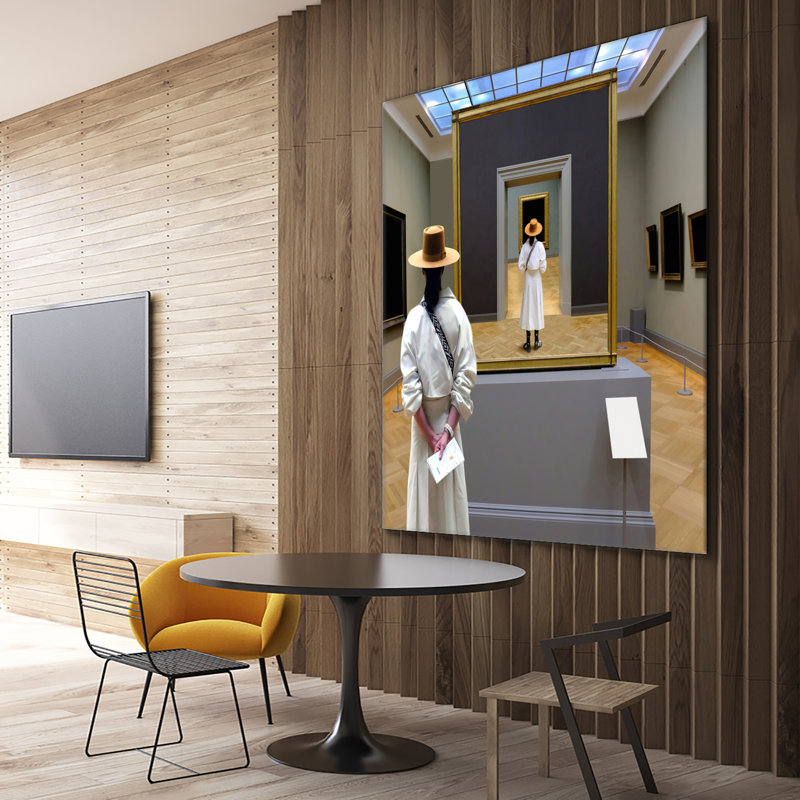 " Back View ", 84" H x 84" W x 1.5" D