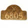 Fleur de Lis 1-Line Wall Address Plaque