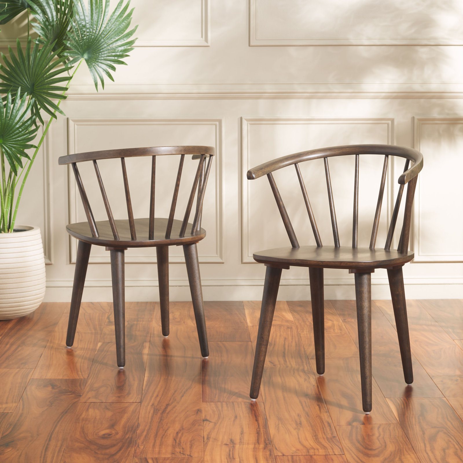 Sheffield Dining Chair, 2 Chairs, Dark Walnut / Dark Walnut