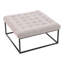 84cm Wide Square No Pattern Footstool Ottoman