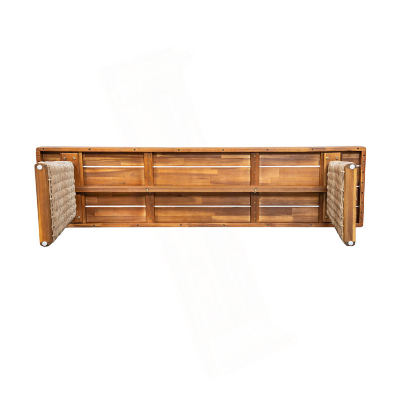 Banc d'extérieur en bois d'acacia 1Pcs, Brun / teck
