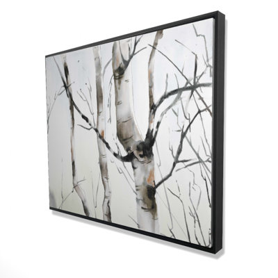 Three Birches Trees Print On Canvas
