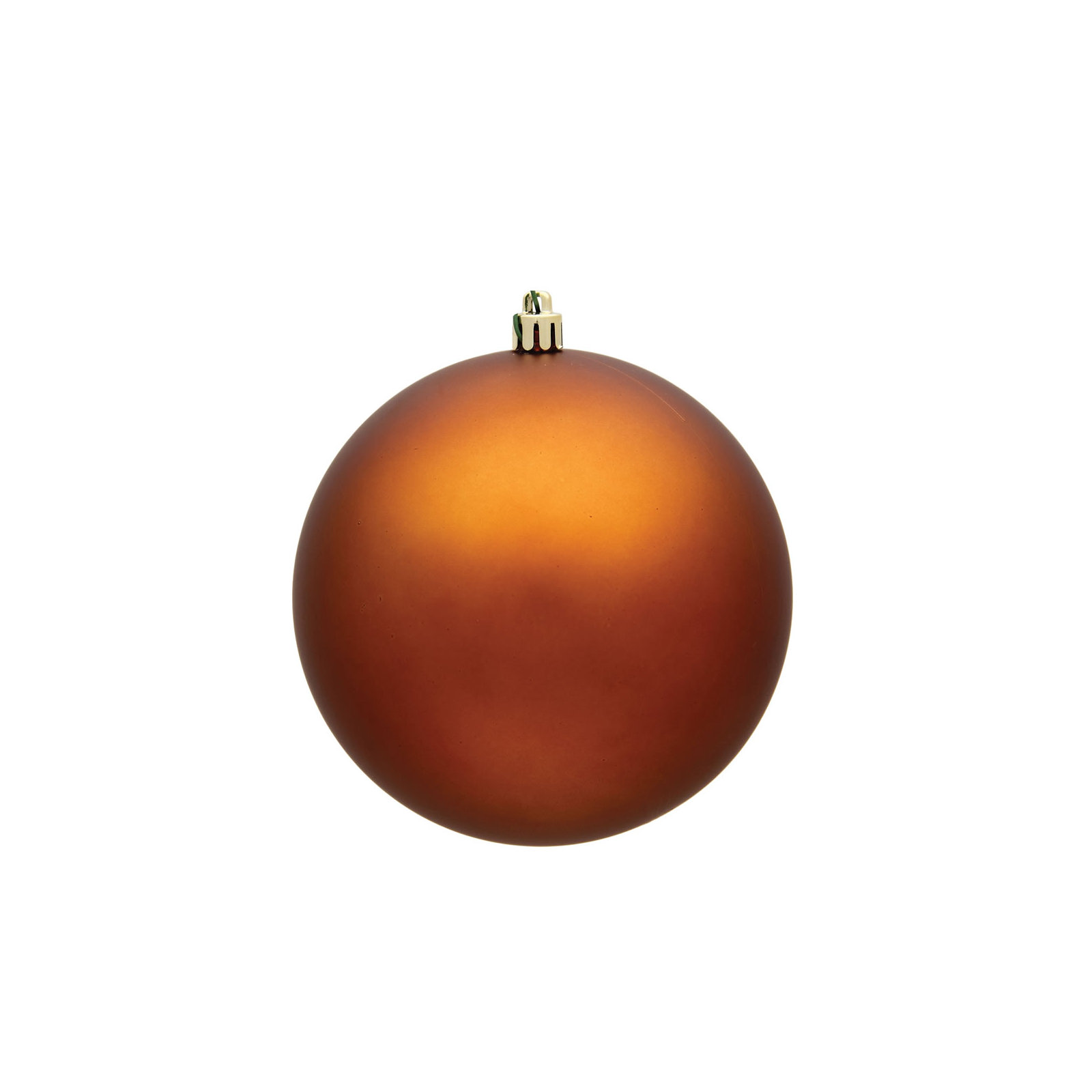 Holiday Décor Ball Ornament, 2.75" H x 2.75" W x 2.75" D, Matte Copper