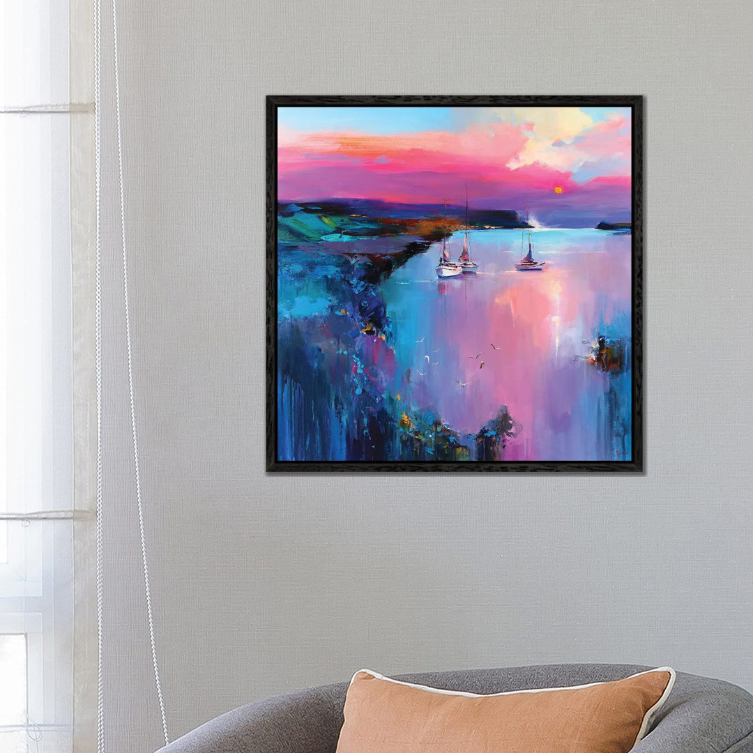 Fabulous Turquoise von Tatyana Yabloed - Galerie-verpackte Leinwand Giclée auf Leinwand