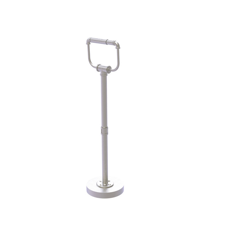 Porte-papier hygiénique sur pied Bayer, Nickel satiné