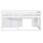 Lit mezzanine simple avec armoire et tablette-325244491