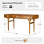 Bureau Farrington de style moderne du milieu du siècle, en bois massif, de 60 pouces de large, avec station de recharge et 3 tiroirs de rangement-1671230266