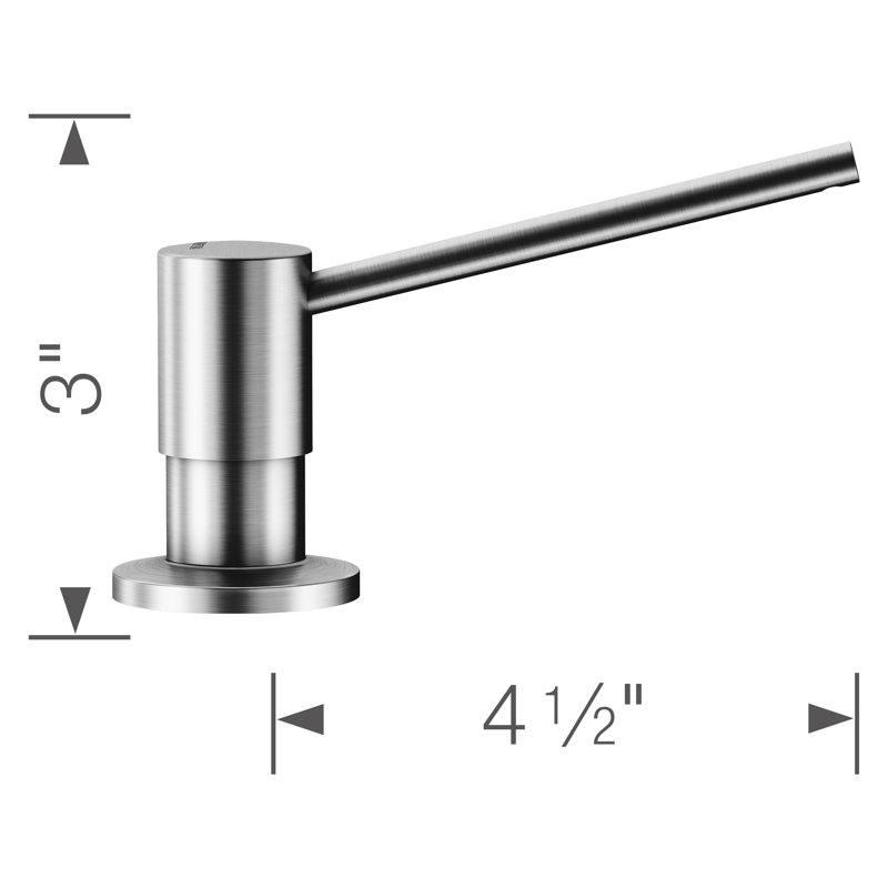 Torre Soap Dispenser, PVD Steel