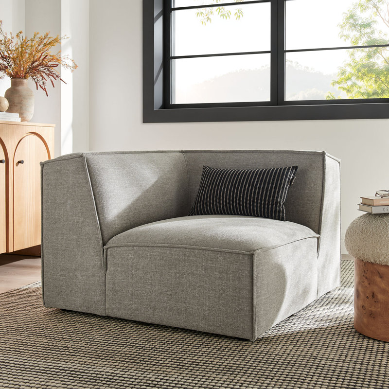 Fauteuil d'angle rembourré Restore Performance, Étain
