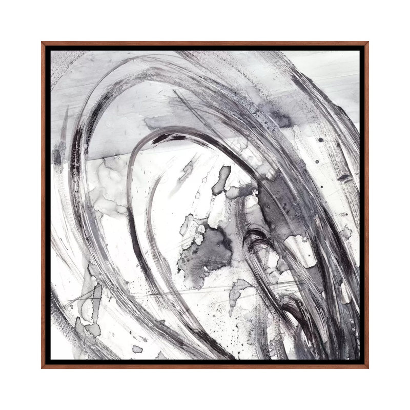 « Sonar II » par Ethan Harper, reproduction d’art, H 37 po x l 37 po x P 1,5 po, Toile avec cadre en bois classique