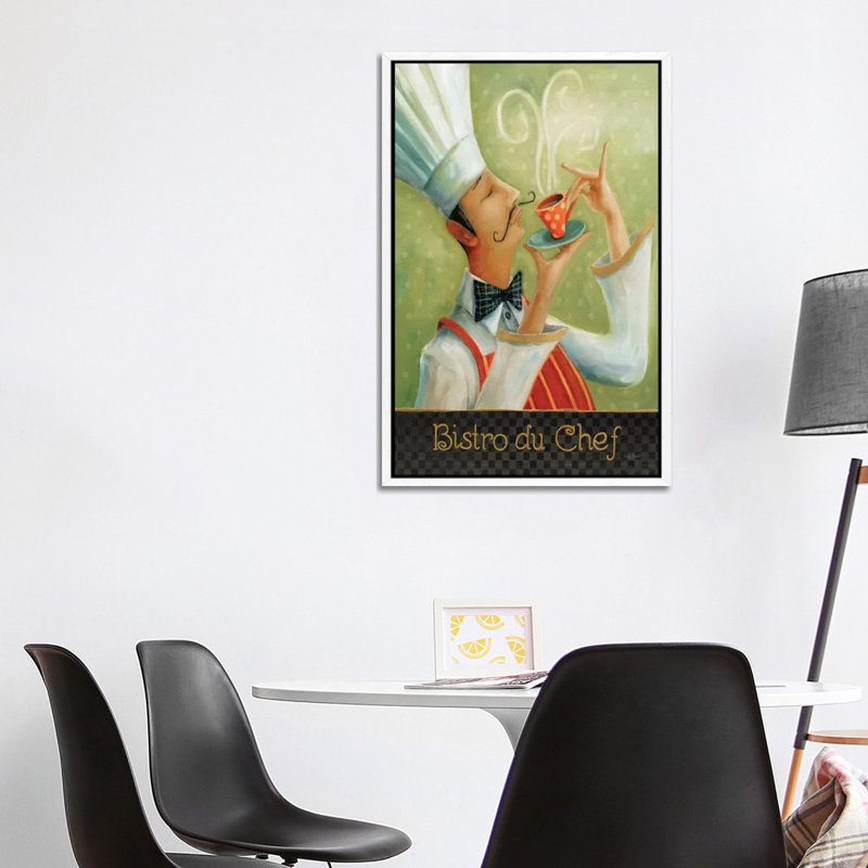 Cafe Moustache I by Lisa Audit - Gallery-Wrapped Canvas Giclée on Canvas, White Framed, 101.6 cm H x 66.04 cm W