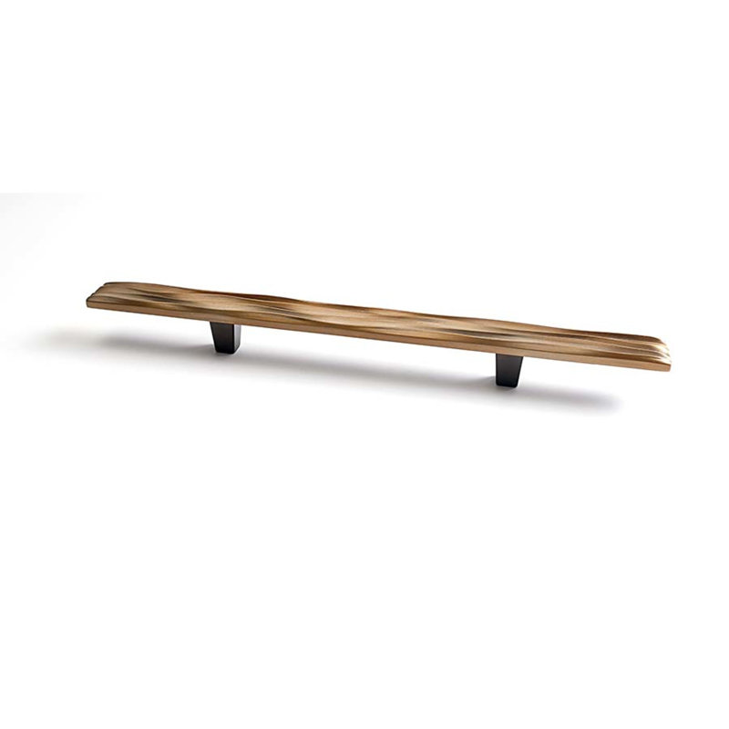 Wave Bar Pull, Antique Brass, 6"