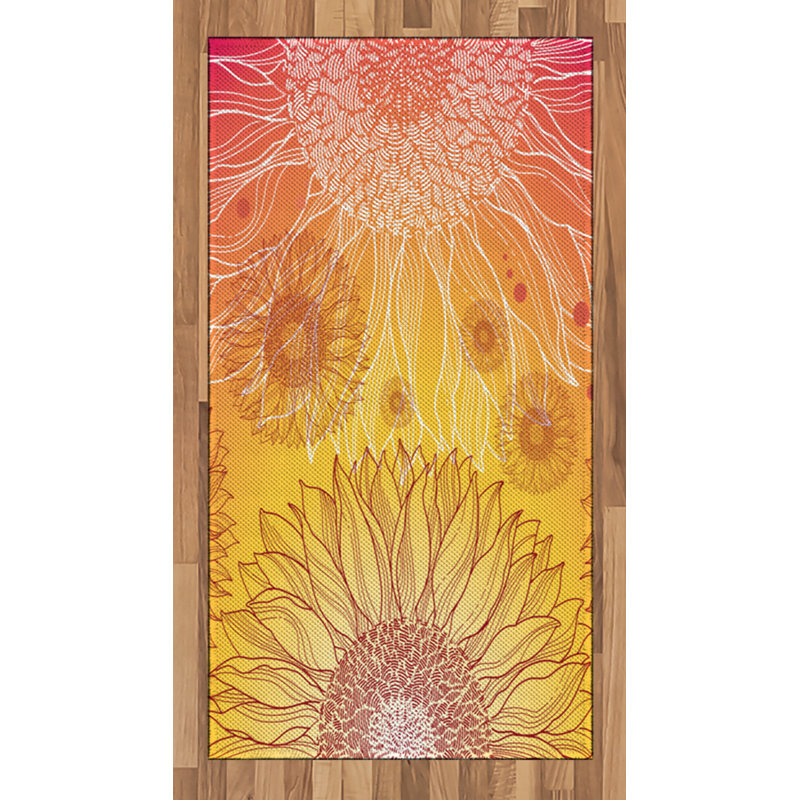 Botanical High Density Long Fiber Poly Threads Decorative Area Rug Carpet, Rectangle 2'7" x 5'