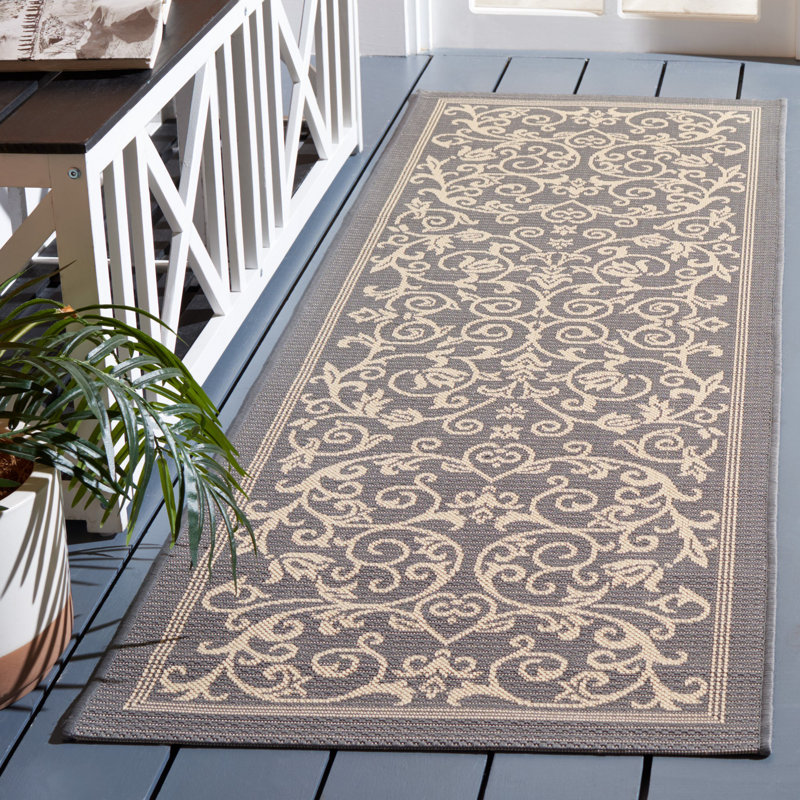 Galena Performance Floral Indoor/Outdoor Area Rug, Runner 2'3" x 12'