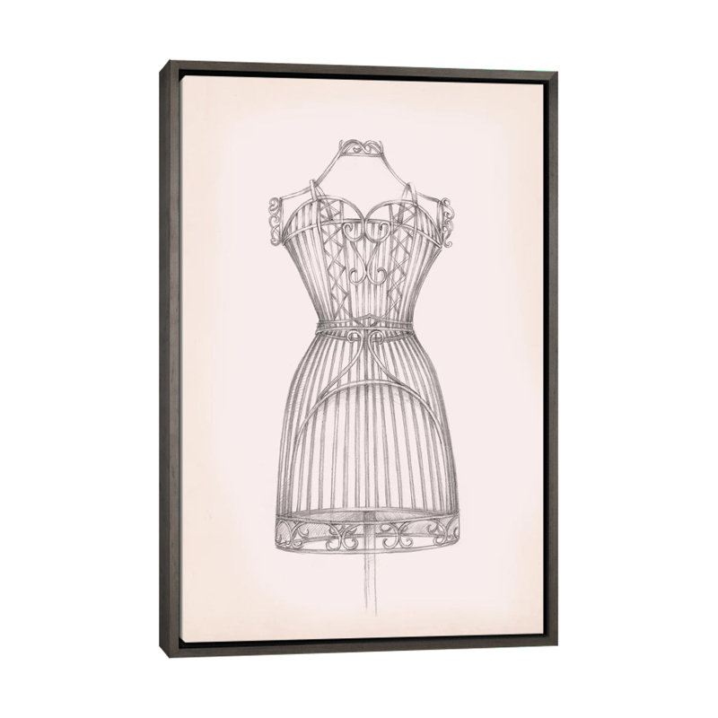 Reproduction d’art imprimée sur toile antique « I » par Ethan Harper, H 26 po x l 18 po x 1,5 po, Pas de tapis