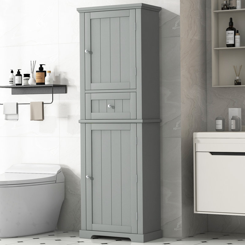 Katte 67.7'' Freestanding Bathroom Cabinet, Gray