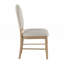 Ensemble de 2 chaises d'appoint Neka, polyester beige, bois brun naturel